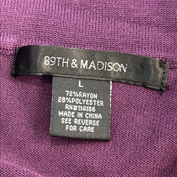 Purple Open Front Cardigan - Picture 6 of 8